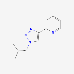 molecular formula C11H14N4 B6749029 2-[1-(2-Methylpropyl)triazol-4-yl]pyridine 