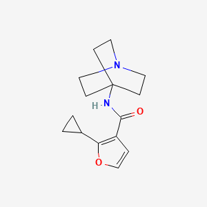 molecular formula C15H20N2O2 B6749059 N-(1-azabicyclo[2.2.2]octan-4-yl)-2-cyclopropylfuran-3-carboxamide 