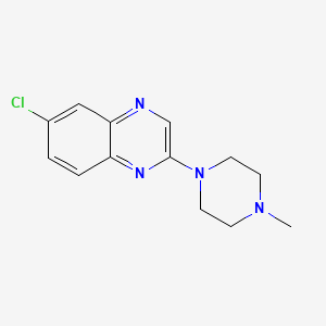 molecular formula C13H15ClN4 B6749065 6-Chloro-2-(4-methylpiperazinyl)-quinoxaline 