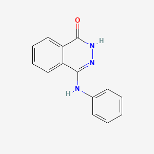 molecular formula C14H11N3O B6749072 4-(phenylamino)phthalazin-1(2H)-one 