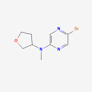 5-bromo-N-methyl-N-(oxolan-3-yl)pyrazin-2-amine