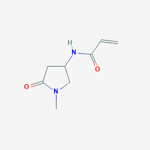 molecular formula C8H12N2O2 B6749082 N-(1-methyl-5-oxopyrrolidin-3-yl)prop-2-enamide 