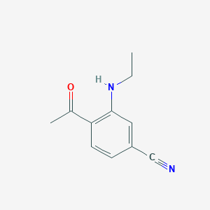 4-Acetyl-3-(ethylamino)benzonitrile