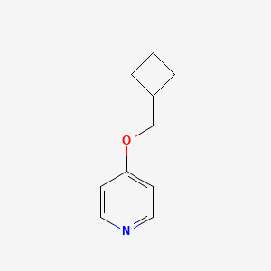 molecular formula C10H13NO B6749124 4-(Cyclobutylmethoxy)pyridine 