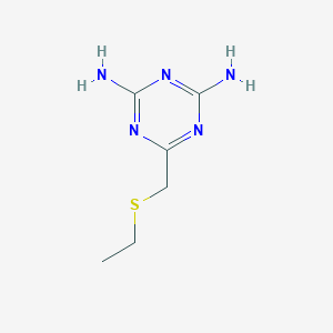 6-(Ethylsulfanylmethyl)-1,3,5-triazine-2,4-diamine