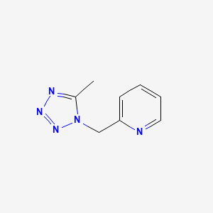 molecular formula C8H9N5 B6749162 2-[(5-Methyltetrazol-1-yl)methyl]pyridine 