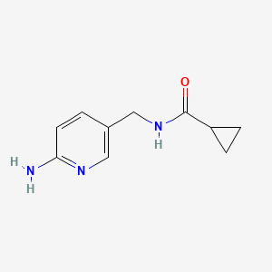 N-[(6-aminopyridin-3-yl)methyl]cyclopropanecarboxamide