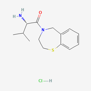 (2S)-2-amino-1-(3,5-dihydro-2H-1,4-benzothiazepin-4-yl)-3-methylbutan-1-one;hydrochloride