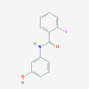 molecular formula C13H10INO2 B6749219 N-(3-hydroxyphenyl)-2-iodobenzamide 