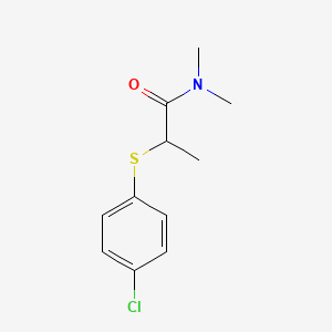 2-(4-chlorophenyl)sulfanyl-N,N-dimethylpropanamide