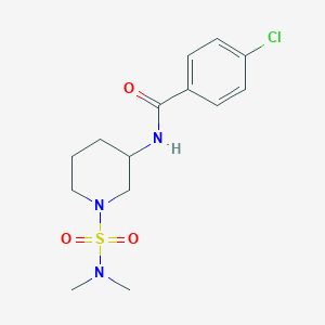 4-chloro-N-[1-(dimethylsulfamoyl)piperidin-3-yl]benzamide