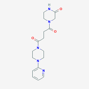 1-(3-Oxopiperazin-1-yl)-4-[4-(pyridin-2-yl)piperazin-1-yl]butane-1,4-dione