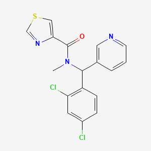 N-[(2,4-dichlorophenyl)-pyridin-3-ylmethyl]-N-methyl-1,3-thiazole-4-carboxamide