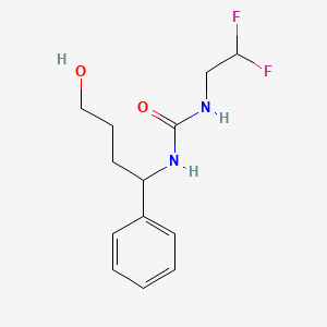 1-(2,2-Difluoroethyl)-3-(4-hydroxy-1-phenylbutyl)urea