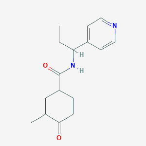 molecular formula C16H22N2O2 B6749372 3-methyl-4-oxo-N-(1-pyridin-4-ylpropyl)cyclohexane-1-carboxamide 