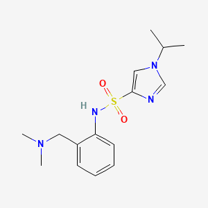 N-[2-[(dimethylamino)methyl]phenyl]-1-propan-2-ylimidazole-4-sulfonamide