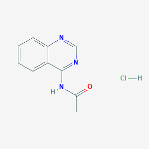 molecular formula C10H10ClN3O B6749421 N-quinazolin-4-ylacetamide;hydrochloride 