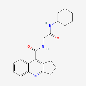 N-[2-(cyclohexylamino)-2-oxoethyl]-2,3-dihydro-1H-cyclopenta[b]quinoline-9-carboxamide