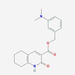 [3-(dimethylamino)phenyl]methyl 2-oxo-5,6,7,8-tetrahydro-1H-quinoline-3-carboxylate