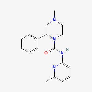 molecular formula C18H22N4O B6749549 4-methyl-N-(6-methylpyridin-2-yl)-2-phenylpiperazine-1-carboxamide 