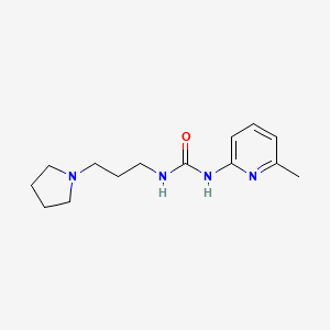 molecular formula C14H22N4O B6749553 1-(6-Methylpyridin-2-yl)-3-(3-pyrrolidin-1-ylpropyl)urea 