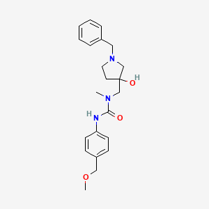 1-[(1-Benzyl-3-hydroxypyrrolidin-3-yl)methyl]-3-[4-(methoxymethyl)phenyl]-1-methylurea