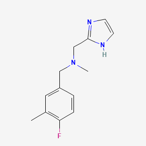 1-(4-fluoro-3-methylphenyl)-N-(1H-imidazol-2-ylmethyl)-N-methylmethanamine