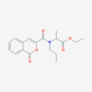 Ethyl 2-[(1-oxoisochromene-3-carbonyl)-propylamino]propanoate