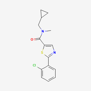 2-(2-chlorophenyl)-N-(cyclopropylmethyl)-N-methyl-1,3-thiazole-5-carboxamide