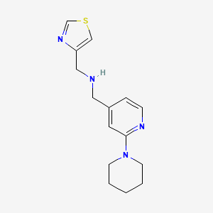 1-(2-piperidin-1-ylpyridin-4-yl)-N-(1,3-thiazol-4-ylmethyl)methanamine