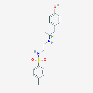 N-[2-[1-(4-hydroxyphenyl)propan-2-ylamino]ethyl]-4-methylbenzenesulfonamide