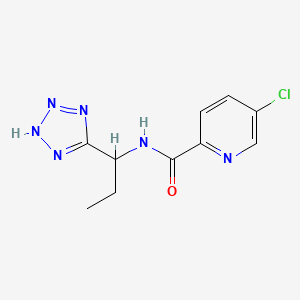 5-chloro-N-[1-(2H-tetrazol-5-yl)propyl]pyridine-2-carboxamide