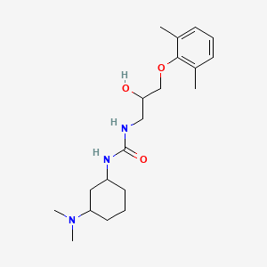 molecular formula C20H33N3O3 B6749673 1-[3-(Dimethylamino)cyclohexyl]-3-[3-(2,6-dimethylphenoxy)-2-hydroxypropyl]urea 