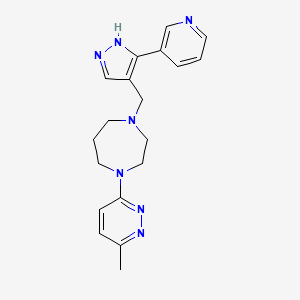 1-(6-methylpyridazin-3-yl)-4-[(5-pyridin-3-yl-1H-pyrazol-4-yl)methyl]-1,4-diazepane