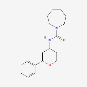 N-(2-phenyloxan-4-yl)azepane-1-carboxamide