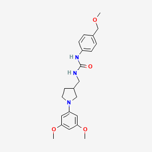 1-[[1-(3,5-Dimethoxyphenyl)pyrrolidin-3-yl]methyl]-3-[4-(methoxymethyl)phenyl]urea