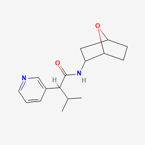 3-methyl-N-(7-oxabicyclo[2.2.1]heptan-2-yl)-2-pyridin-3-ylbutanamide