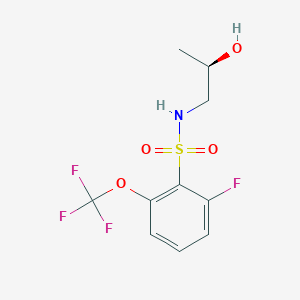 2-fluoro-N-[(2R)-2-hydroxypropyl]-6-(trifluoromethoxy)benzenesulfonamide