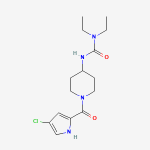 3-[1-(4-chloro-1H-pyrrole-2-carbonyl)piperidin-4-yl]-1,1-diethylurea