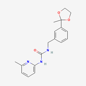 1-[[3-(2-Methyl-1,3-dioxolan-2-yl)phenyl]methyl]-3-(6-methylpyridin-2-yl)urea