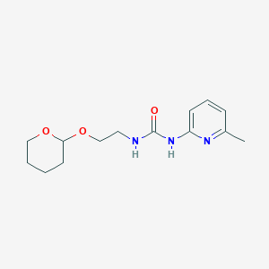 1-(6-Methylpyridin-2-yl)-3-[2-(oxan-2-yloxy)ethyl]urea