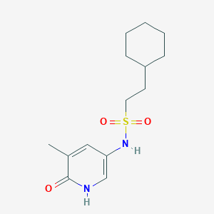 2-cyclohexyl-N-(5-methyl-6-oxo-1H-pyridin-3-yl)ethanesulfonamide