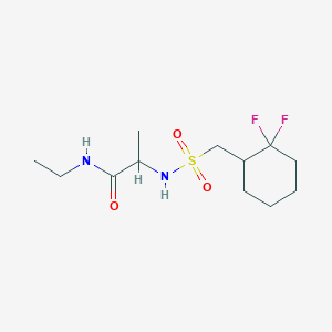 2-[(2,2-difluorocyclohexyl)methylsulfonylamino]-N-ethylpropanamide