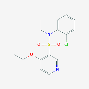 N-(2-chlorophenyl)-4-ethoxy-N-ethylpyridine-3-sulfonamide