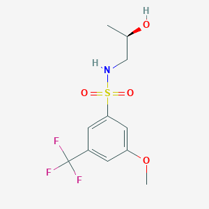 N-[(2R)-2-hydroxypropyl]-3-methoxy-5-(trifluoromethyl)benzenesulfonamide