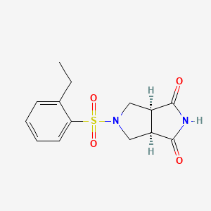 (3aR,6aS)-5-(2-ethylphenyl)sulfonyl-3a,4,6,6a-tetrahydropyrrolo[3,4-c]pyrrole-1,3-dione