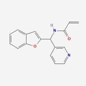 N-[1-benzofuran-2-yl(pyridin-3-yl)methyl]prop-2-enamide