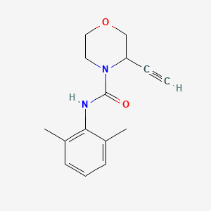 N-(2,6-dimethylphenyl)-3-ethynylmorpholine-4-carboxamide