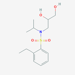 N-(2,3-dihydroxypropyl)-2-ethyl-N-propan-2-ylbenzenesulfonamide