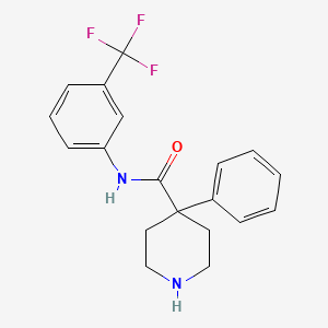 4-phenyl-N-[3-(trifluoromethyl)phenyl]piperidine-4-carboxamide